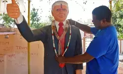 జనగామలోని ట్రంప్ అభిమాని మృతి