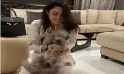 ఇంటికి చేరుకున్న ఆనందంలో తమన్నా ఇంటికి చేరుకున్న ఆనందంలో తమన్నా