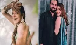 మెహందీ ఫోటోలు షేర్ చేసిన కాజల్ మెహందీ ఫోటోలు షేర్ చేసిన కాజల్