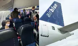 విమానంలో ముద్దులు..దుప్పటి ఇచ్చిన ఎయిర్ హోస్టెస్ విమానంలో ముద్దులు..దుప్పటి ఇచ్చిన ఎయిర్ హోస్టెస్