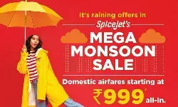 స్పైస్ జెట్ ..999 రూపాయలకే విమాన టిక్కెట్లు స్పైస్ జెట్ ..999 రూపాయలకే విమాన టిక్కెట్లు