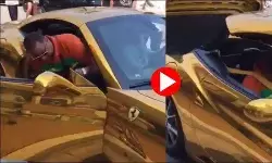 బంగారు ఫెరారీ కారు..అనంద్ మ‌హీంద్రా కీల‌క వ్యాఖ్య‌లు