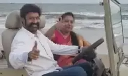 చీరాల బీచ్ లో బాలకృష్ణ సంద‌డి