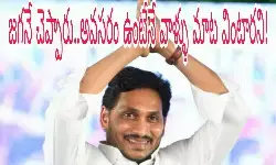 జగనే చెప్పారు..అవసరం ఉంటేనే వాళ్ళు మాట వింటారని! జగనే చెప్పారు..అవసరం ఉంటేనే వాళ్ళు మాట వింటారని!