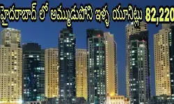 హైదరాబాద్ లో అమ్ముడుపోని ఇళ్ళ యూనిట్లు 82,220 హైదరాబాద్ లో అమ్ముడుపోని ఇళ్ళ యూనిట్లు 82,220