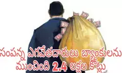 సంప‌న్న ఎగ‌వేత‌దారులు బ్యాంకుల‌ను ముంచింది 2.4 ల‌క్షల కోట్లు