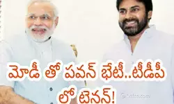 మోడీ తో పవన్ భేటీ..టీడీపీ లో టెన్షన్!