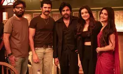 Kingdom Team Meet Pawan Kalyan on Set Kingdom Team Meet Pawan Kalyan on Set