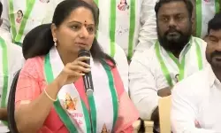 Kavitha Blames Harish Rao, Santosh Rao for KCR’s Troubles Kavitha Blames Harish Rao, Santosh Rao for KCR’s Troubles