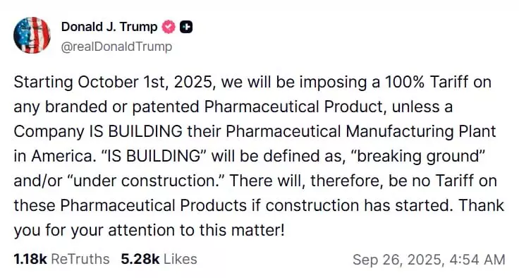 Trumps 100% Tariff on Pharma Products to Impact Indian Exports Trumps 100% Tariff on Pharma Products to Impact Indian Exports