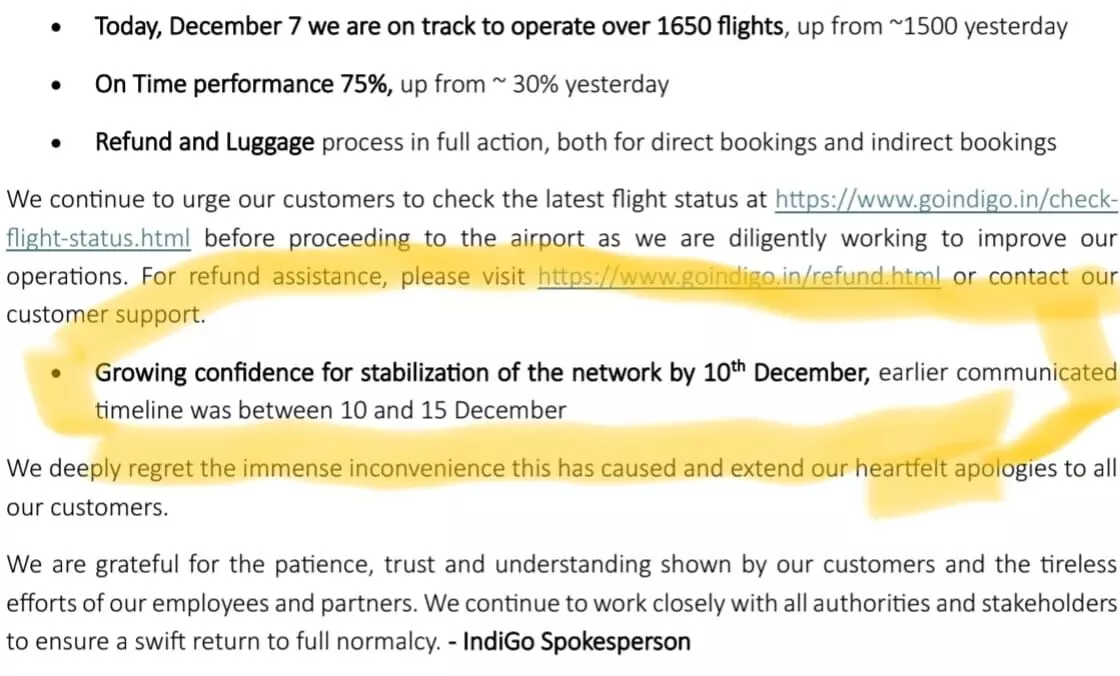 Aviation Crisis to Continue: IndiGo Says 3 More Days Needed! Aviation Crisis to Continue: IndiGo Says 3 More Days Needed!