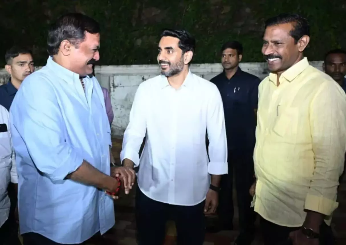 Lokesh Skips Cabinet Meet, Lands in Vizag Next Morning