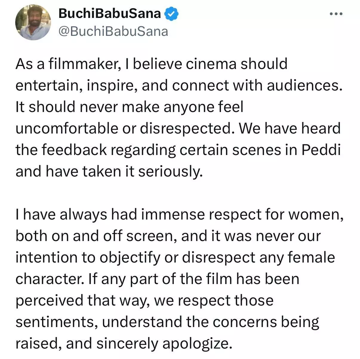 Peddi Director Says Sorry! Janhvi Kapoor Role Triggers Huge Controversy Peddi Director Says Sorry! Janhvi Kapoor Role Triggers Huge Controversy