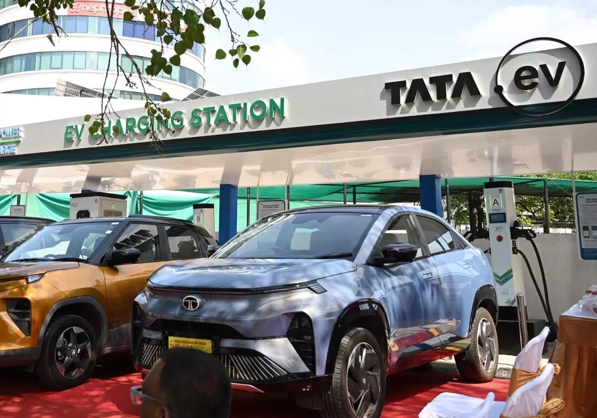 Telanganas first high-speed TATA.ev MegaCharger Hub at iLabs Centre Telanganas first high-speed TATA.ev MegaCharger Hub at iLabs Centre