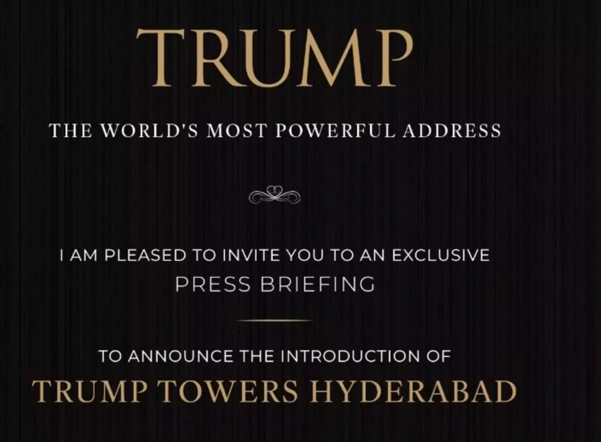 Trump Towers Coming to Hyderabad Trump Towers Coming to Hyderabad