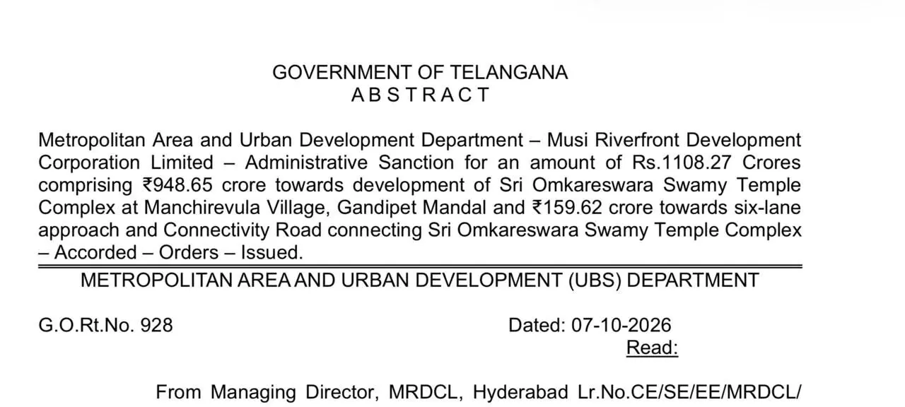 Telangana Temple Project Cost Jumps by Rs. 250 Crore in Six Months! Telangana Temple Project Cost Jumps by Rs. 250 Crore in Six Months!